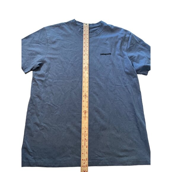 Patagonia Blue Men's T-shirt Short Sleeve Logo on Back‎ - Picture 4 of 4